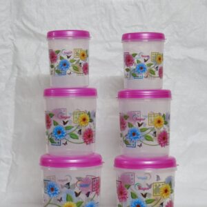 STORE KING 6 PCS SET CONTAINER SET 2 PCS COMBO SET (PINK)