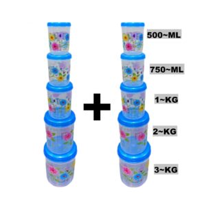 STORE KING 10 PCS SET CONTAINER SET 2 PCS COMBO SET (BLUE)