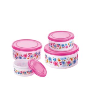 FOOD SAVER 4 PCS CONTAINER SET (PINK)