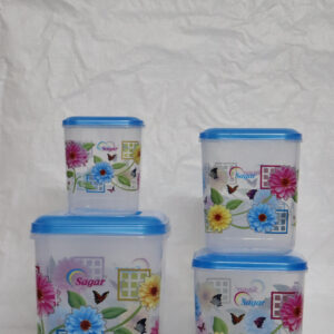 STORE KING 4 PCS SET CONTAINER SET SQUARE (BLUE)