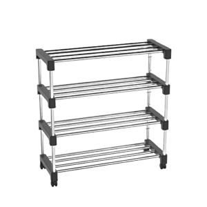 SHELF STEEL SHOE RACK MULTIPURPOSE STORAGE RACK (4-LAYERS)