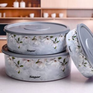 FOOD SAVER 3 PCS CONTAINER SET (GREY)