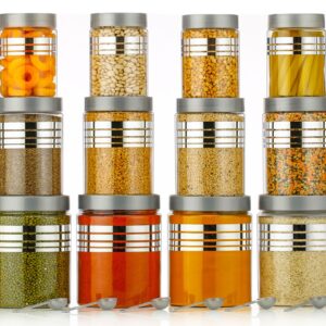 SILVER LINE CONTAINER 12 PCS SET (12 SPOON)