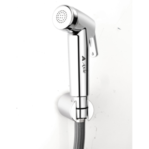HEALTH FAUCET (TESLA) PREMIUM QUALITY WITH 1-MTR HEAVY FIBER SHOWER TUBE AND C.P SHOWER STAND