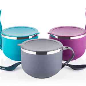 MAGGIE,NOODLES & SOUP BOWL AIRTIGHT WITH LID STAINLESS STEEL (MULTICOLOUR)